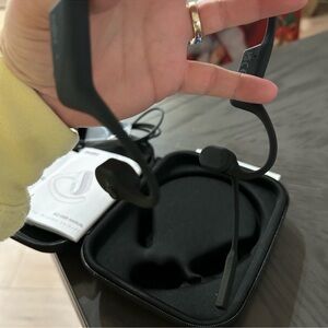 Shokz Black Wireless Earbud Headphones with case never used